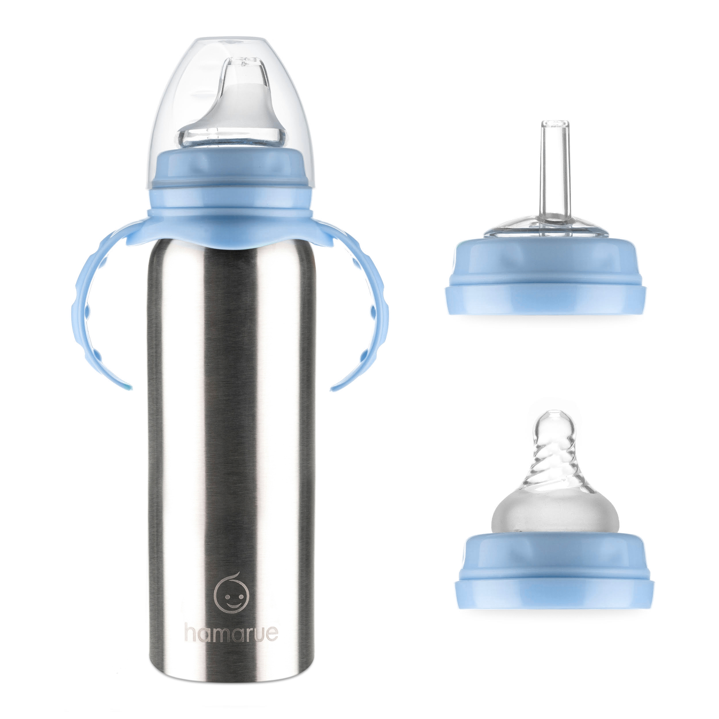 BPA Free Stainless Steel Sippy Cup Toddler/Babies w Handles 10oz