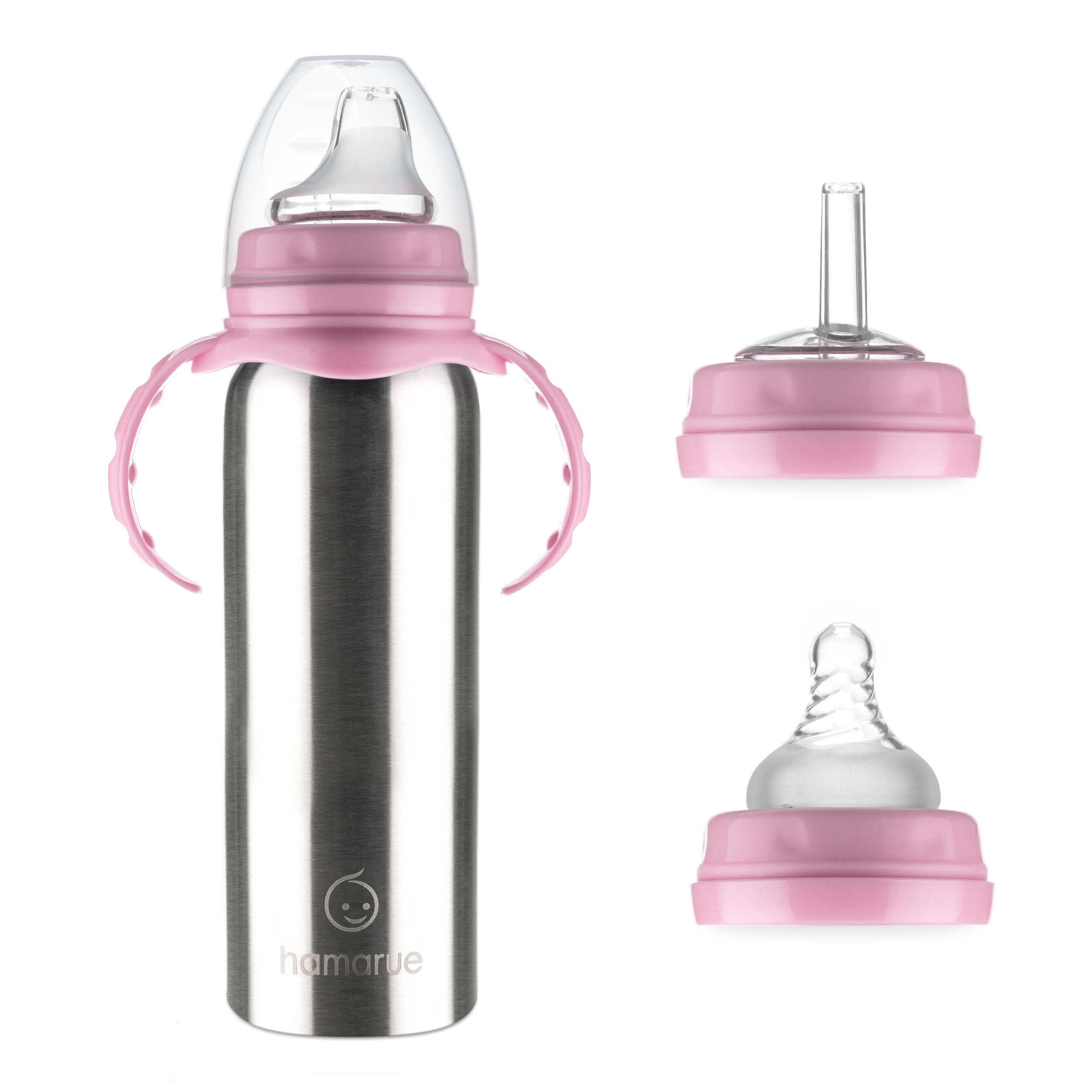 Large Capacity Straw Cup High Temperature Resistant Tritan With Handle Tea  Cup Pink 1200ml - Yamibuy.com